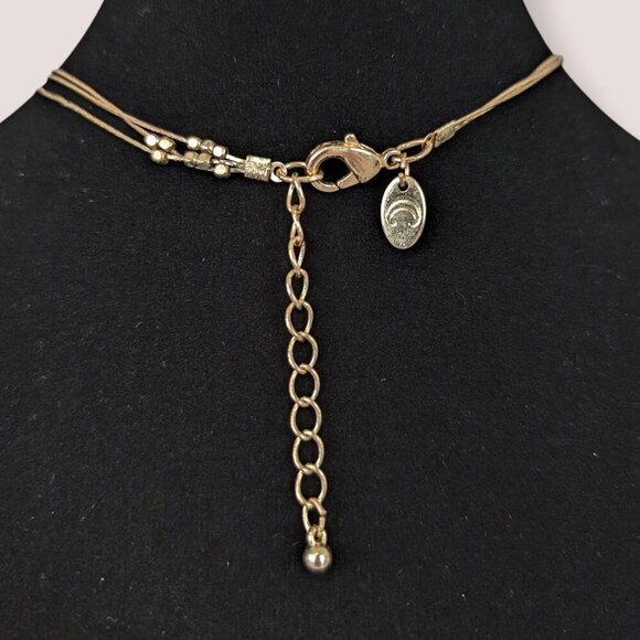 Charming Charlie 3-Strand Abalone Beaded Necklace - Picture 4 of 5